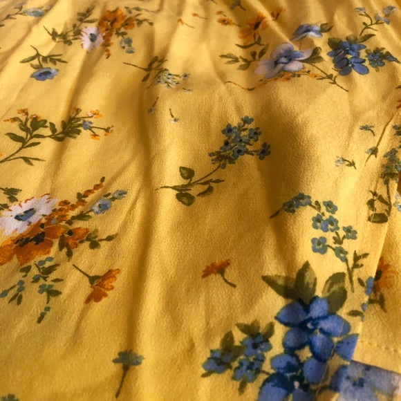 ✨ NEW F21 yellow spring mini wrapdress - Picture 5 of 5